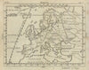 L'Europe. Ferro/El Hierro Meridien. BUFFIER c1818 old antique map plan chart