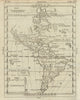 L' Amerique. North & South America. BUFFIER c1818 old antique map plan chart