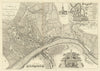 Plan of Newcastle upon Tyne and Gateshead 1788. Engraved by R. Beilby 1789 map