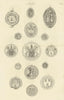 Newcastle upon Tyne Seals Plate 1. 1789 old antique vintage print picture