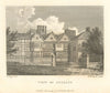 View of Ancoats Hall, Manchester. Aikin 1795 old antique vintage print picture
