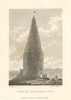 View of Hartshead Pike, Manchester. Aikin 1795 old antique print picture