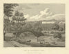 View of Dukinfield Lodge, Cheshire. Aikin 1795 old antique print picture