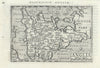 Angliae / Anglia by Bertius / Langenes. England & Wales 1603 old antique map