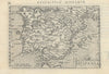 Hispaniae / Hispania by Bertius / Langenes. Iberia. Spain & Portugal 1603 map