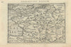 Galliae by Bertius / Langenes. France 1603 old antique vintage map plan chart