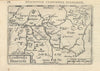 Leodiensis Dioecesis by Bertius / Langenes. Diocese of Liège  1603 old map