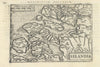 Zelandiae / Selandia by Bertius / Langenes. Zeeland, Netherlands 1603 old map