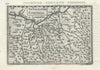 Venuxinus Comitatus by Bertius / Langenes. Comtat Venaissin, Provence 1603 map