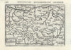 Archiducatus Austriae / Austria by Bertius / Langenes 1603 old antique map