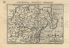 Tractus Senensis / Siena by Bertius / Langenes. Tuscany 1603 old antique map
