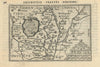 Tractus Perusini / Perusia by Bertius / Langenes. Perugia, Umbria 1603 old map