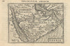 Arabiae / Arabia by Bertius / Langenes. Arabia Persian Gulf Red Sea 1603 map