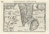 Narsinga & Ceylon by Bertius/Langenes. Vijayanagara Empire. South India 1603 map