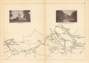 RIVER THAMES - Ashton Keynes - Cricklade. Plank Bridge. TAUNT 1887 old map