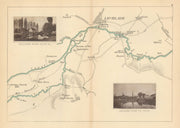 RIVER THAMES - Upper Inglesham - Lechlade. Round House. TAUNT 1887 old map