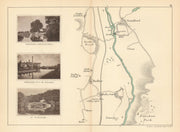 RIVER THAMES - Radley. Sandford Lasher & Mill. Nuneham. TAUNT 1887 old map