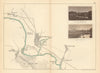 RIVER THAMES Burcott Dorchester Wittenham Shillingford Warborough TAUNT 1887 map