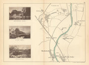 RIVER THAMES - Cholsey - Moulsford - South Stoke. Streatley. TAUNT 1887 map