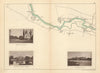 RIVER THAMES Down Place Boveney Clewer Monkey Island Water Oakley TAUNT 1887 map