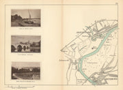 RIVER THAMES - Richmond - Isleworth - Brentford. Mortlake. TAUNT 1887 old map