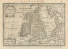 Anglia, Scotia et Hibernia by Johannes Janssonius. British Isles 1631 old map