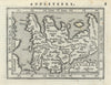 Anglia / Angleterre by Coignet. Ortelius miniature. England & Wales 1602 map
