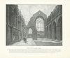 Chapel ruins, Holyrood Palace. Scotland 1900 old antique vintage print picture
