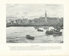 Newhaven harbour. Scotland 1900 old antique vintage print picture