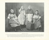 Newhaven fishwives. Scotland 1900 old antique vintage print picture
