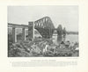 The Forth Bridge, from North Queensferry. Scotland 1900 old antique print