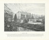 Newbattle Abbey. Scotland 1900 old antique vintage print picture