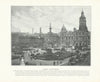 Glasgow: George Square. Scotland 1900 old antique vintage print picture