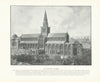 The Cathedral, Glasgow. Scotland 1900 old antique vintage print picture