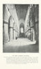 The nave, Glasgow Cathedral. Scotland 1900 old antique vintage print picture