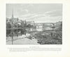 The Twa Brigs of Ayr. Scotland 1900 old antique vintage print picture