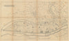 Town city plan of Lyons, France. BRADSHAW c1853 old antique map chart