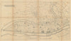 Town city plan of Lyons, France. BRADSHAW c1853 old antique map chart