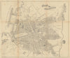 Town city plan of Marseilles, France. BRADSHAW c1853 old antique map chart