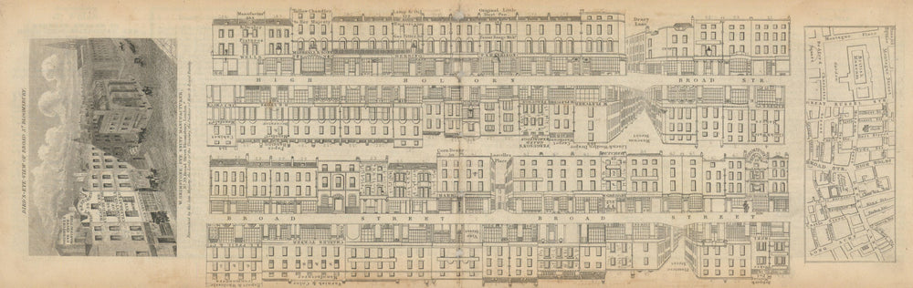 Tallis London Street View #26 St Giles High St & High Holborn (#1 West) 1838 map