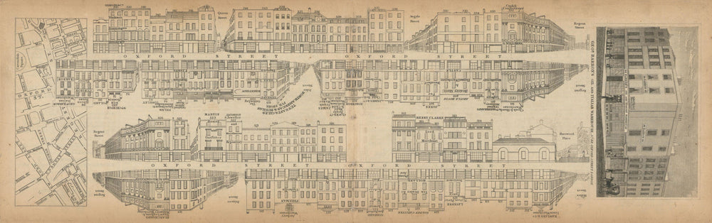 Tallis London Street View #36 Oxford Street, Oxford Circus (#4, Centre) 1838 map