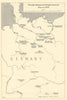 Main German aero-engine factories prior to 1939. World War Two 1961 old map