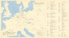 Oil targets attacked by allied air forces, April 1944-April 1945 WW2 1961 map
