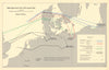 RAF Bomber night operations 29-30 August 1944. Routes briefed. WW2 1961 map