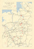 RAF Bomber Command Battle of the Ruhr plan 28 Feb 1945. World War Two 1961 map