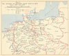 Invasion of Germany from West & East Oct 1944-May 1945. World War Two 1956 map