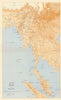 Burma and Malaya in 1945. World War Two 1956 old vintage map plan chart