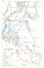 Operation Olympic. Planned US invasion of kyushu, Japan 1945. WW2 1969 old map