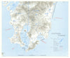 Operation Olympic. Planned 1945 US invasion of Southern Kyushu, Japan 1969 map