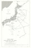 Allied Fleets track chart off Japan 6 July-15 August 1945 World War Two 1969 map